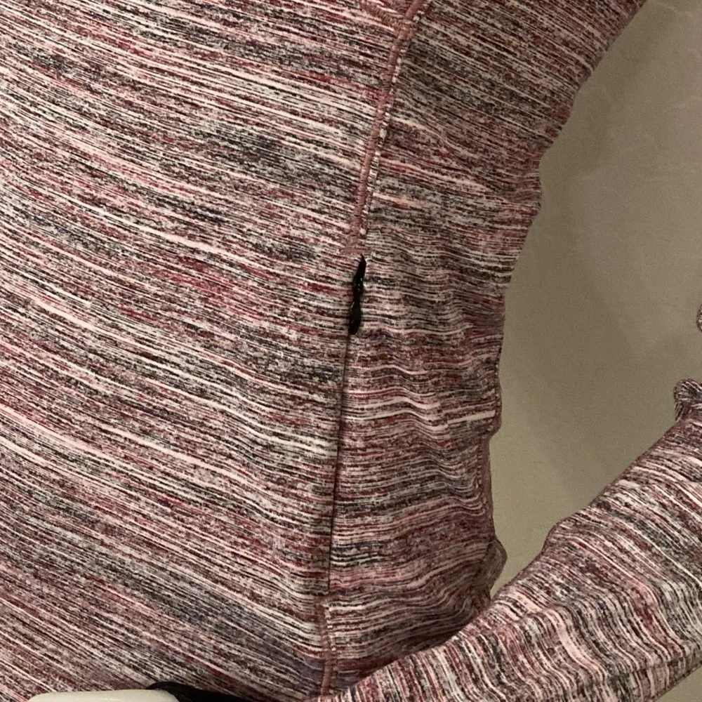 Lululemon Runderful 1/2 Zip Pullover Space Dye Camo Berry Rumble Size 6